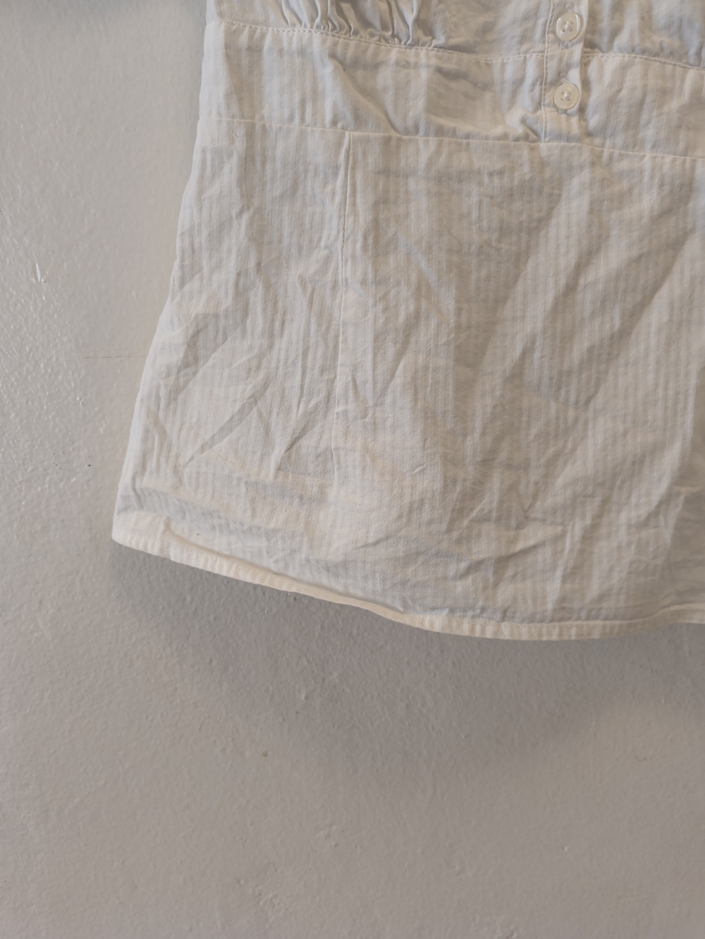 Brandy Melville White Puff Sleeve Lace Trim Blouse - Picture 4 of 9